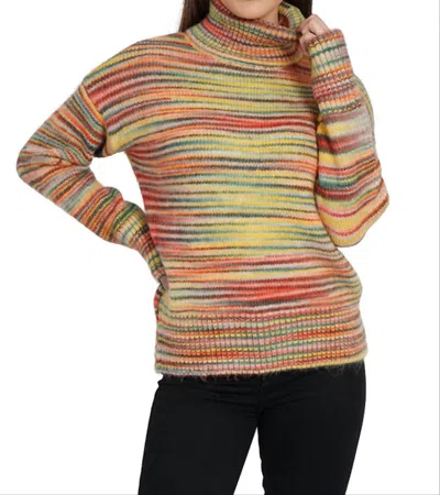 Love Token Sharon Turtleneck Sweater In Orange In Multi