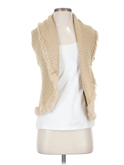 Pre-owned Love Token Sleeveless Top Tan Cowl Neck Tops