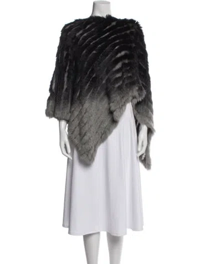 Pre-owned Love Token Striped Bateau Neckline Sweater In Gray