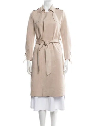 Pre-owned Love Token Trench Coat In Brown