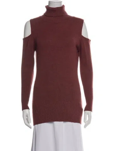 Pre-owned Love Token Turtleneck Sweater In Red