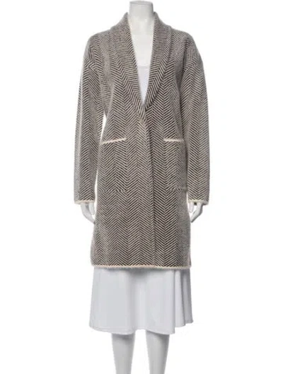 Pre-owned Love Token Tweed Pattern Coat W/ Tags In Multicolor