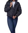 Love Token Vinnie Puffer Jacket In Black In Black