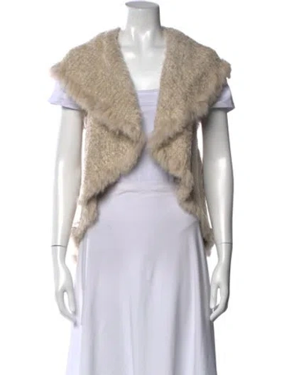Pre-owned Love Token V-neck Sweater In Neutral
