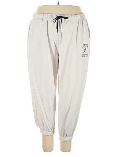 Pre-owned Love Track Pants In Ivory