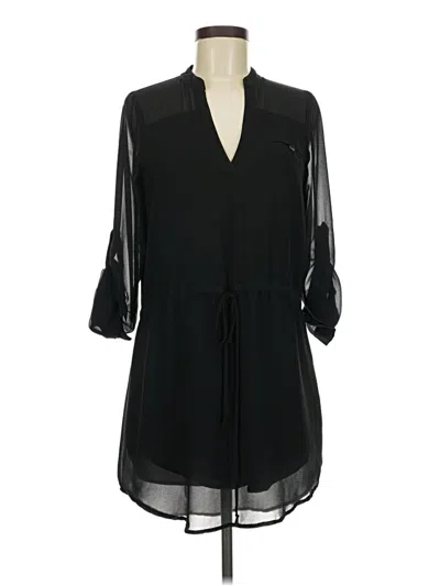 Pre-owned Love Tree 3/4 Sleeve Blouse In Black