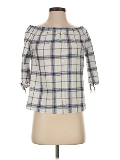 Pre-owned Love Tree 3/4 Sleeve Blouse In Gray
