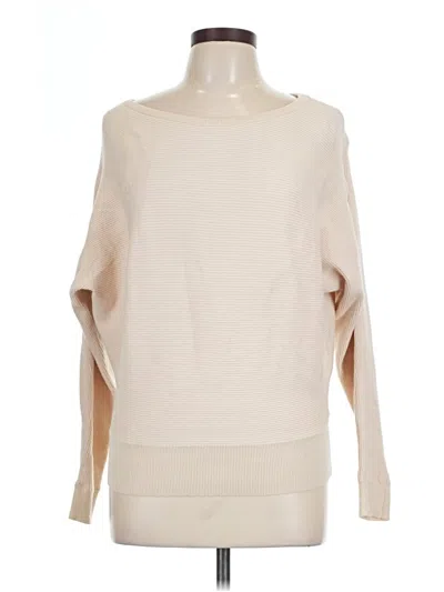 Pre-owned Love Tree 3/4 Sleeve Top Ivory Boatneck Tops