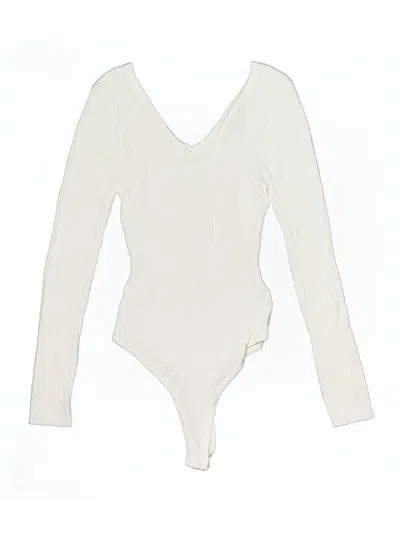 Pre-owned Love Tree Bodysuit In White