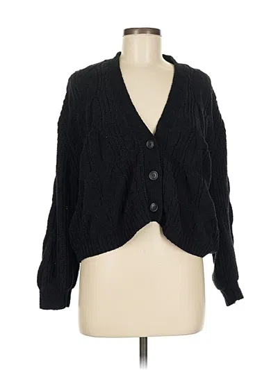 Pre-owned Love Tree Cardigan Sweater In Black