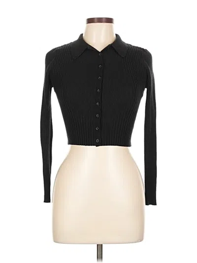 Pre-owned Love Tree Cardigan Sweater In Black