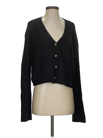Pre-owned Love Tree Cardigan Sweater In Black