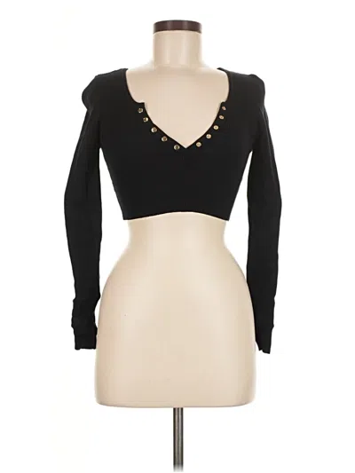 Pre-owned Love Tree Cardigan Sweater In Black