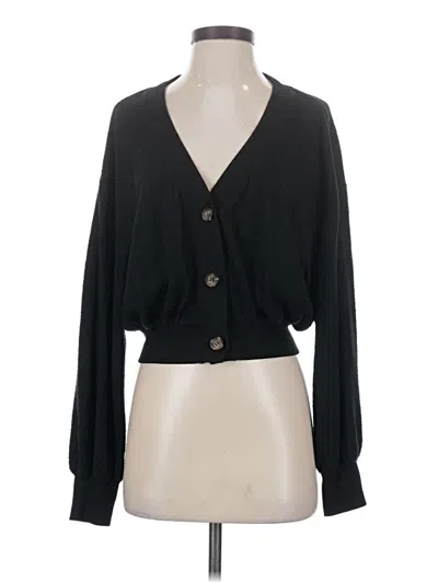 Pre-owned Love Tree Cardigan Sweater In Black
