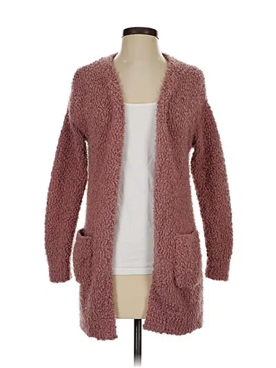 Pre-owned Love Tree Cardigan Sweater In Burgundy
