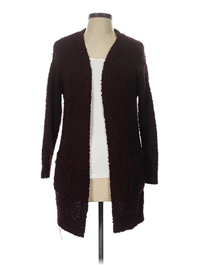 Pre-owned Love Tree Cardigan Sweater In Burgundy