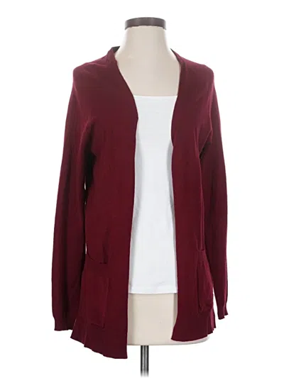 Pre-owned Love Tree Cardigan Sweater In Burgundy