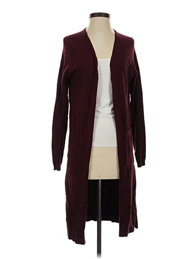 Pre-owned Love Tree Cardigan Sweater In Burgundy