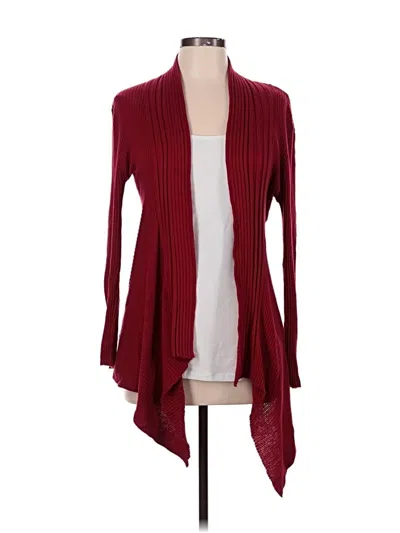 Pre-owned Love Tree Cardigan Sweater In Burgundy
