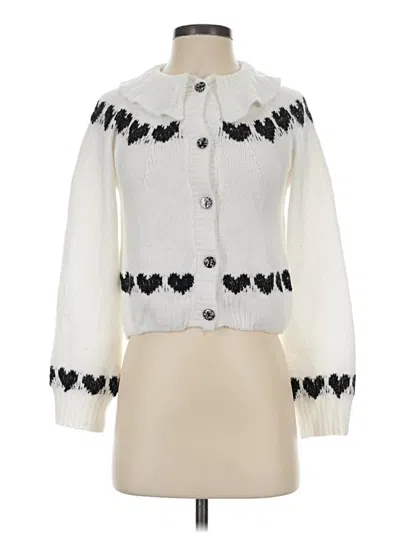 Pre-owned Love Tree Cardigan Sweater In Ivory