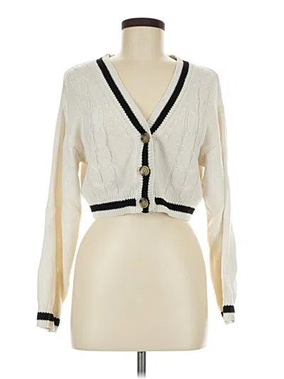 Pre-owned Love Tree Cardigan Sweater In Ivory