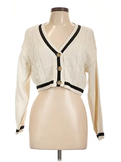 Pre-owned Love Tree Cardigan Sweater In Ivory