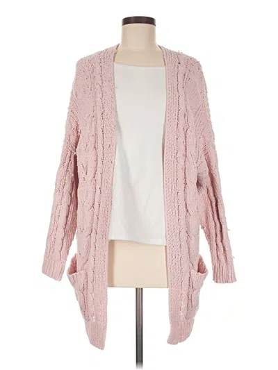 Pre-owned Love Tree Cardigan Sweater In Pink