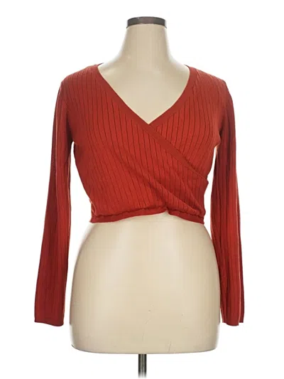 Pre-owned Love Tree Cardigan Sweater In Red
