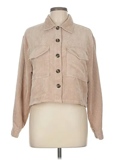 Pre-owned Love Tree Cardigan Sweater In Tan