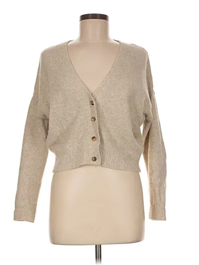 Pre-owned Love Tree Cardigan Sweater In Tan