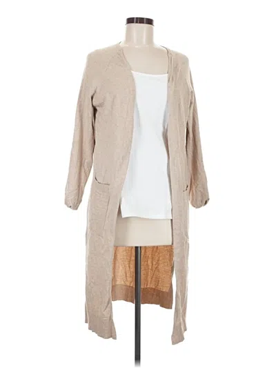 Pre-owned Love Tree Cardigan Sweater In Tan