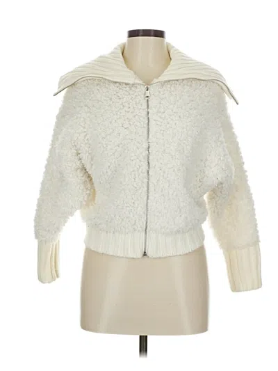 Pre-owned Love Tree Cardigan Sweater In White