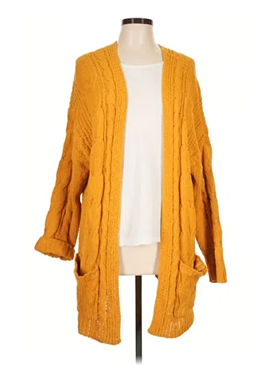 Pre-owned Love Tree Cardigan Sweater In Yellow