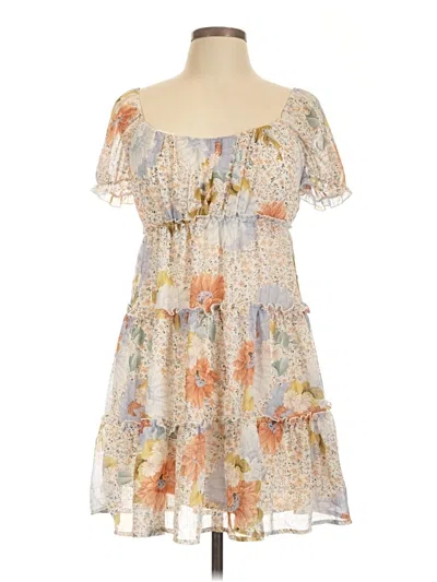 Pre-owned Love Tree Casual Dress In Tan
