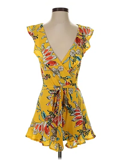 Pre-owned Love Tree Casual Dress In Yellow