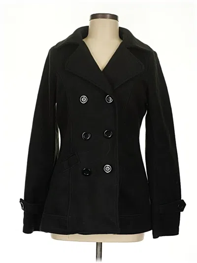 Pre-owned Love Tree Coat In Black