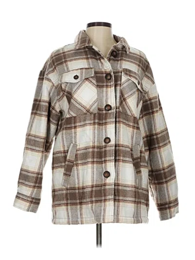 Pre-owned Love Tree Coat In Brown