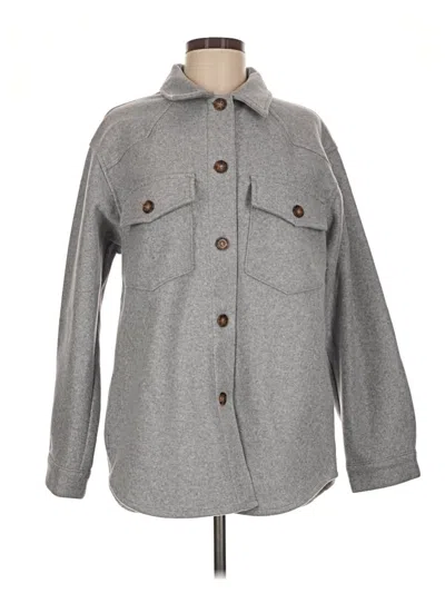 Pre-owned Love Tree Coat In Gray