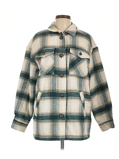 Pre-owned Love Tree Coat In Green