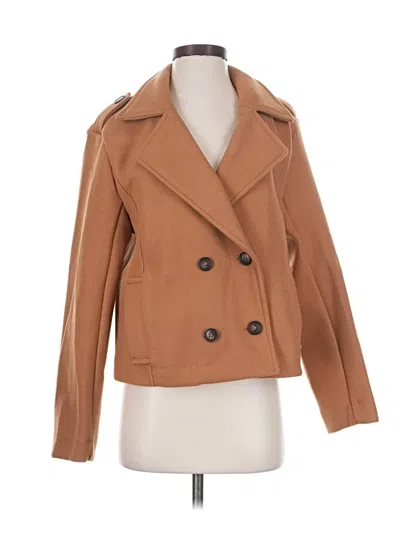 Pre-owned Love Tree Coat In Tan