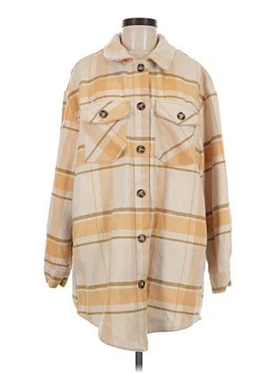 Pre-owned Love Tree Coat In Tan
