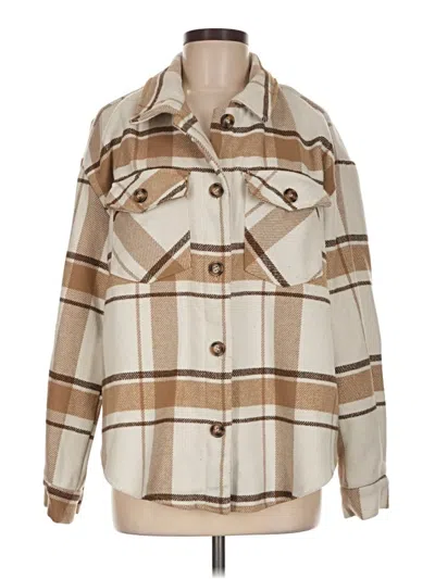 Pre-owned Love Tree Coat In Tan