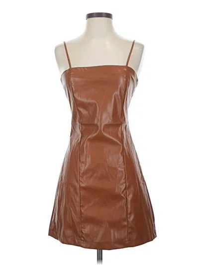 Pre-owned Love Tree Cocktail Dress In Brown