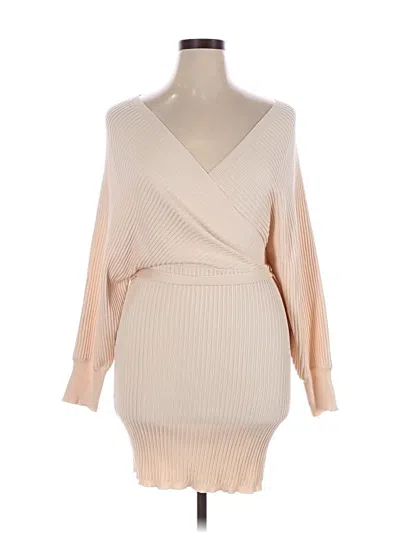 Pre-owned Love Tree Cocktail Dress In Tan
