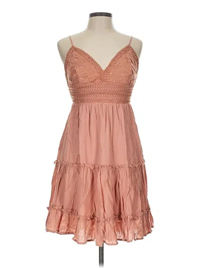 Pre-owned Love Tree Cocktail Dress In Tan