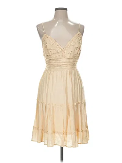 Pre-owned Love Tree Cocktail Dress In Tan