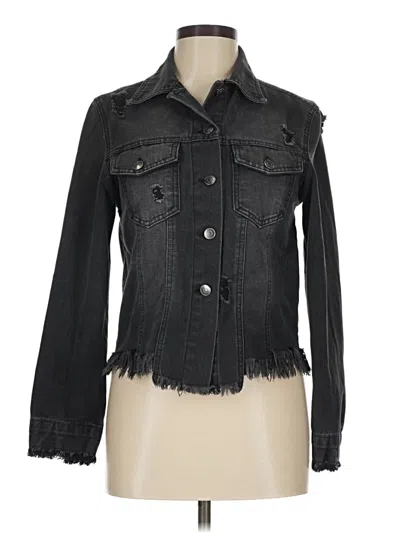 Pre-owned Love Tree Denim Jacket In Black