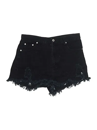 Pre-owned Love Tree Denim Shorts In Black