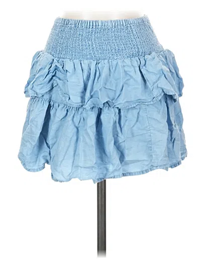 Pre-owned Love Tree Denim Skirt In Blue