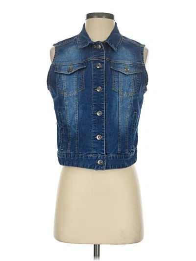 Pre-owned Love Tree Denim Vest In Blue